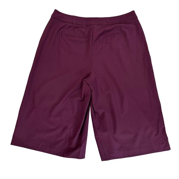 Lane Bryant Maroon/Wine The Allie Gaucho Wide Leg Dress Pants Wms 20R High Rise - Picture 3 of 4